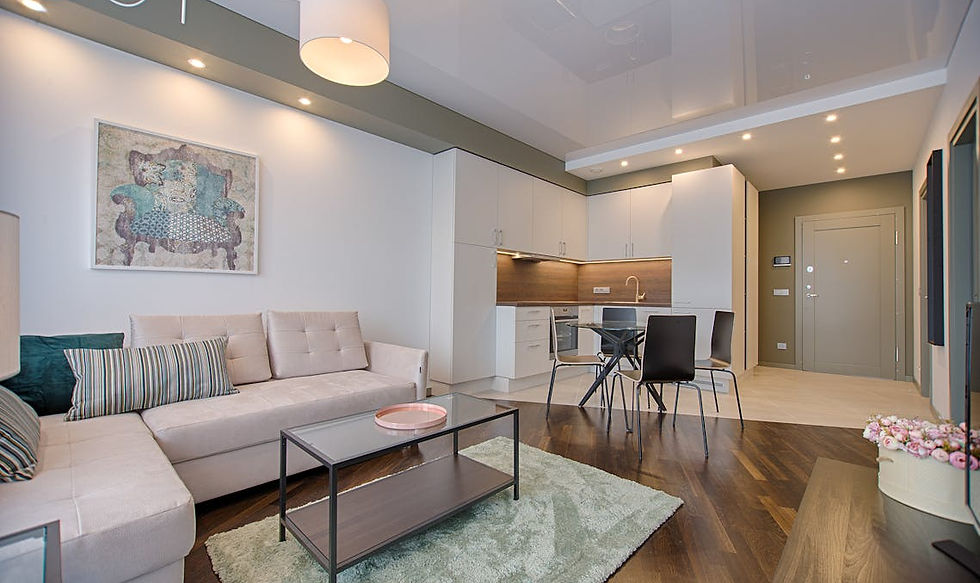 A bright empty modern room in a GTA home — the perfect candidate for professional virtual staging