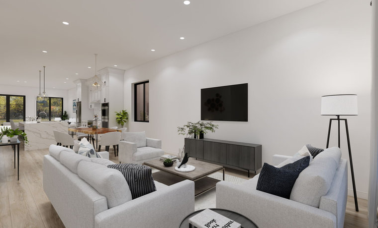 Floor plan & render sample
