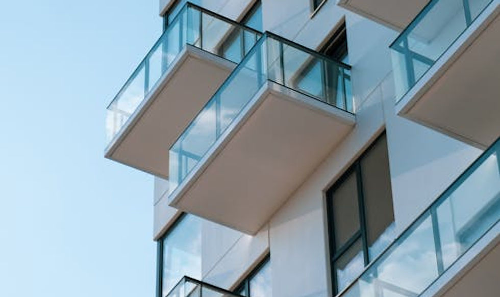 Montreal city view from a modern apartment balcony — professional Airbnb photography captures location appeal for guests choosing vacation rentals