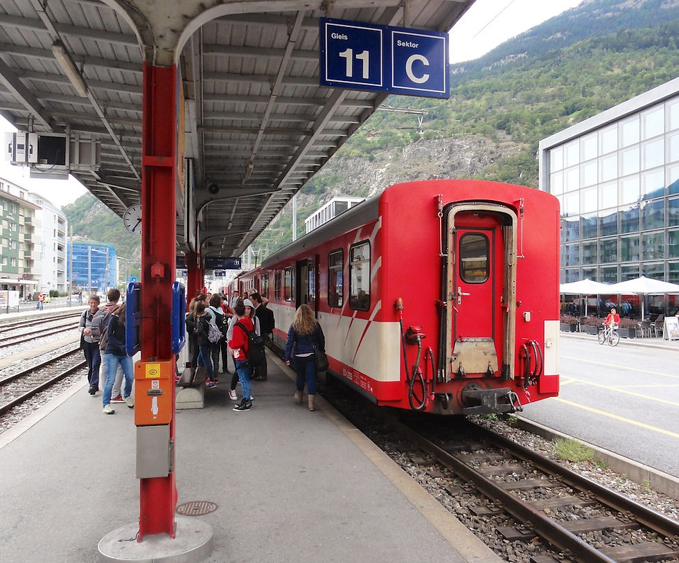 Bahnsteig Brig
