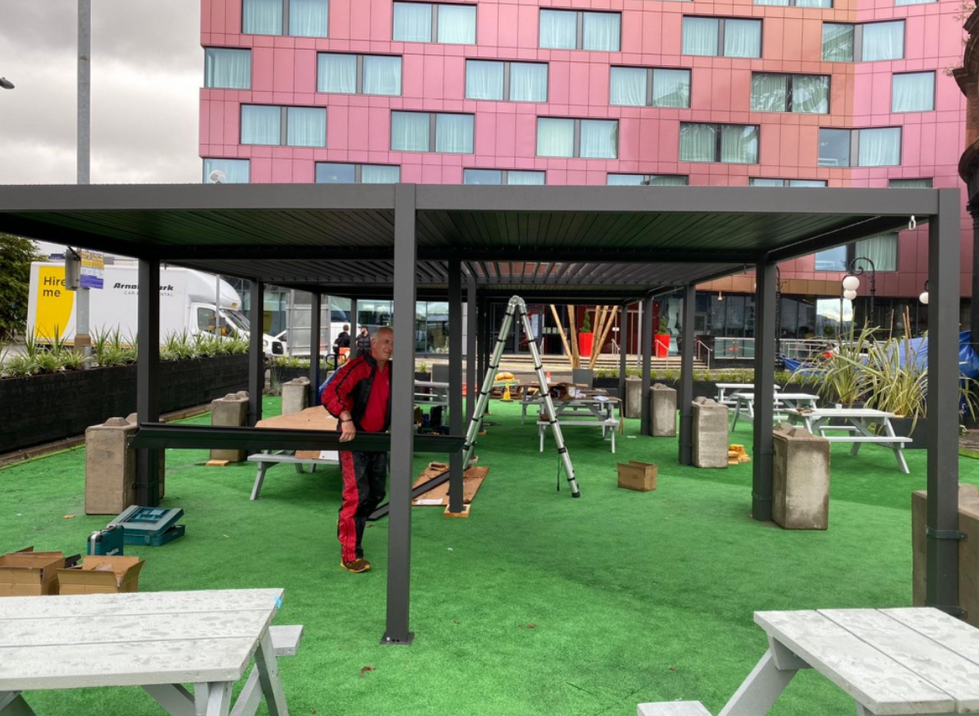 scotland industrial pub set up in covid