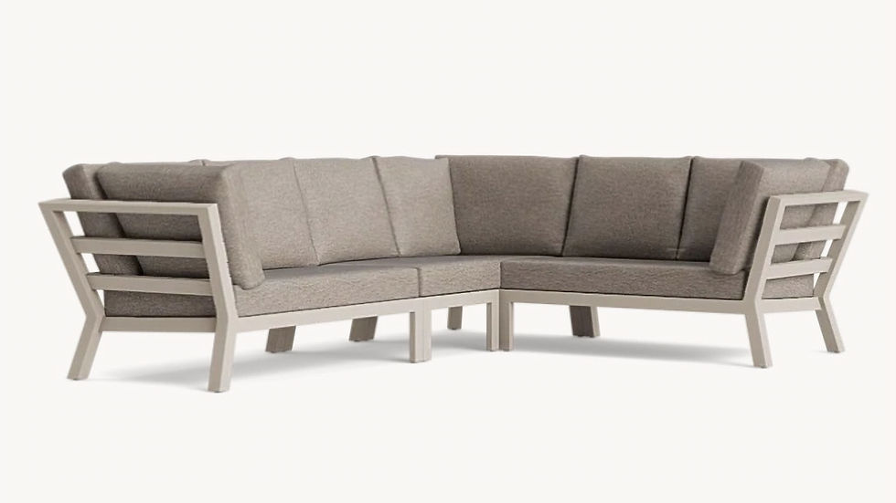 Thumbnail: Timber High Back Corner Sofa