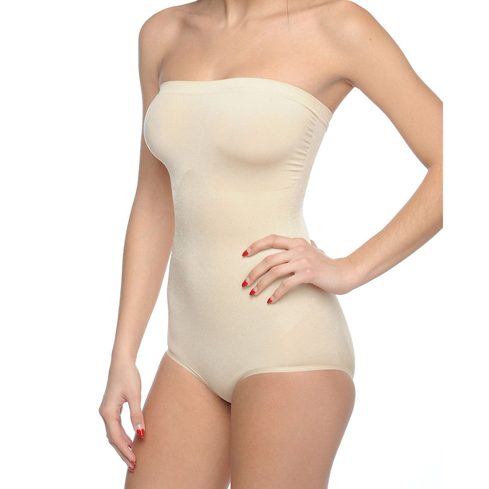 Thumbnail: Seamless Strapless Bodysuit Nude