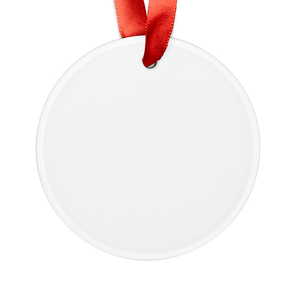 Thumbnail: Acrylic Ornament with Ribbon