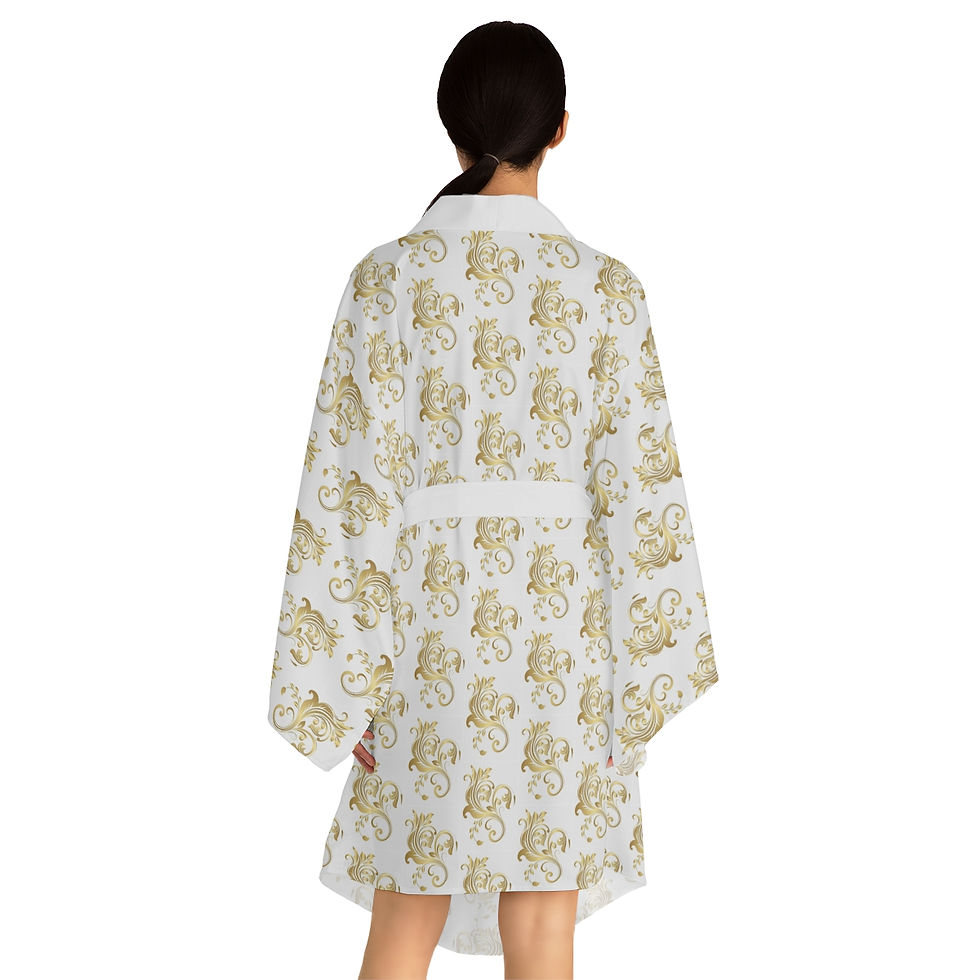 Thumbnail: Long Sleeve Kimono Robe (AOP)