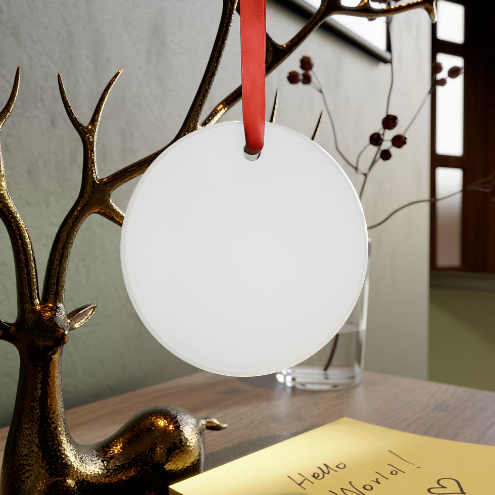 Thumbnail: Acrylic Ornament with Ribbon