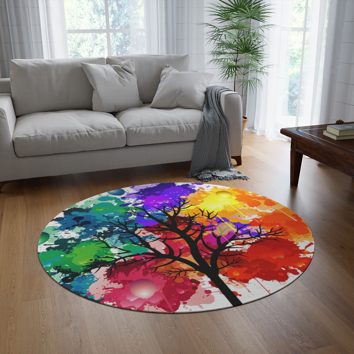 Round Rug " Simple elegance for contemporary spaces."