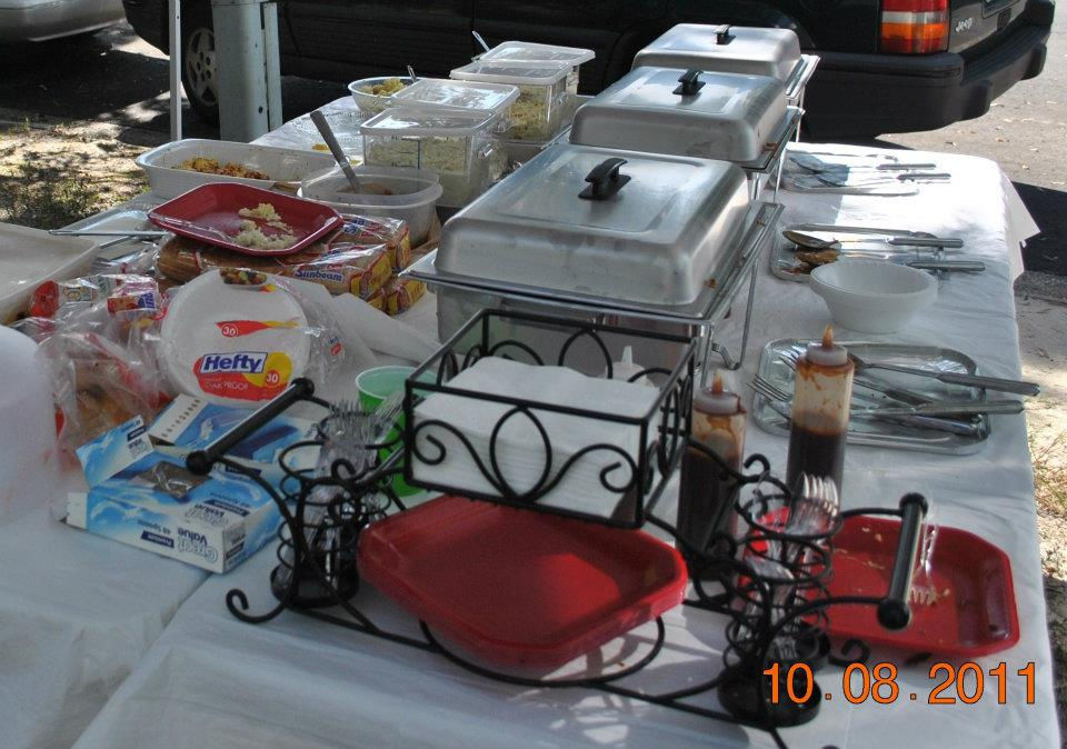 buffet line