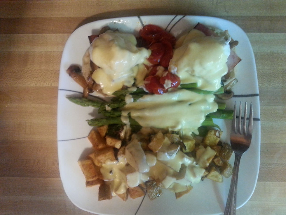 Christmas Breakfast - Eggs Benedict,