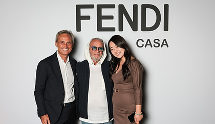 Photocall et reportage lors de la soirée de lancement de la boutique Fendi Casa à Cannes