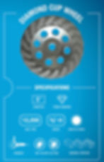 Thumbnail: 5" Diamond Cup Wheel (13577)