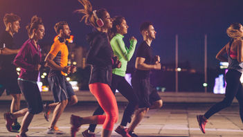 Group of midnight runners