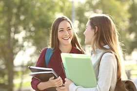 Students Talking Outdoors