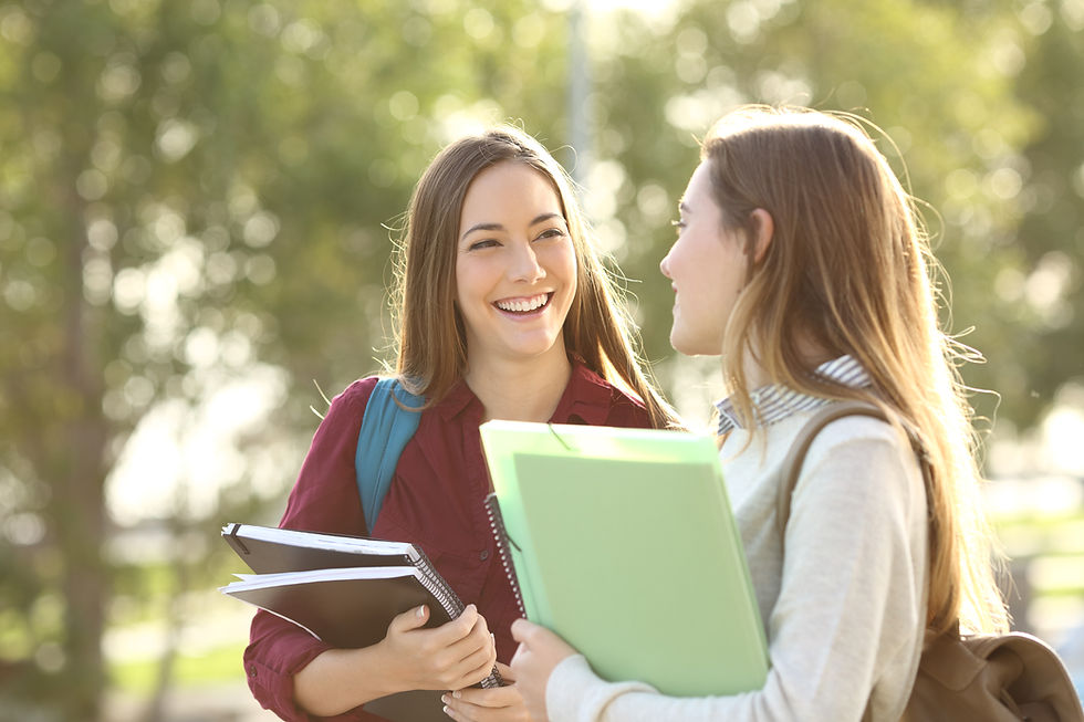 Students Talking Outdoors
