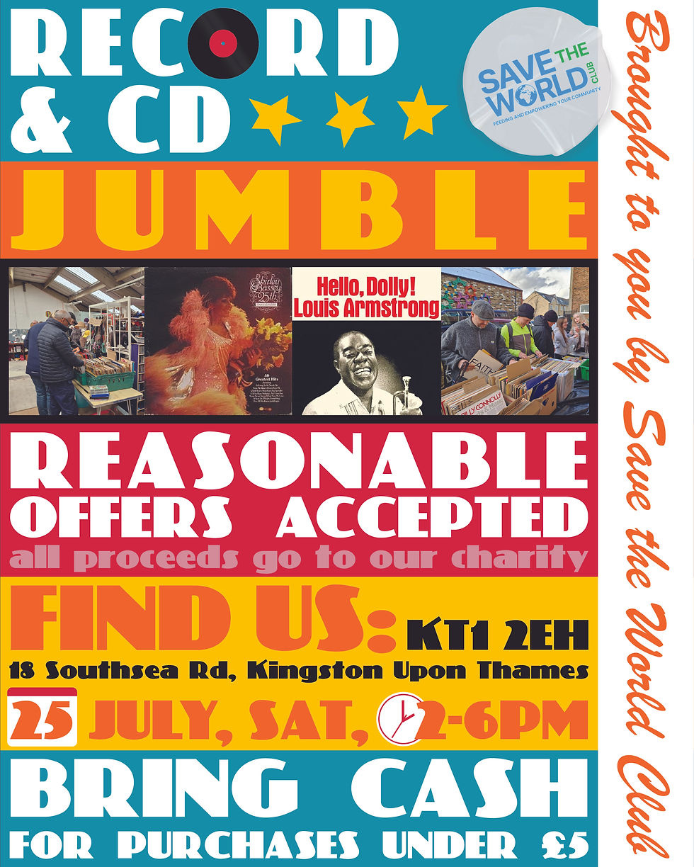 STWC Vinyl Records and CD Jumble (July 2026)
