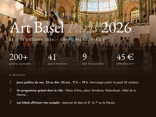 Art Basel Paris 2026 : guide, billets et où loger