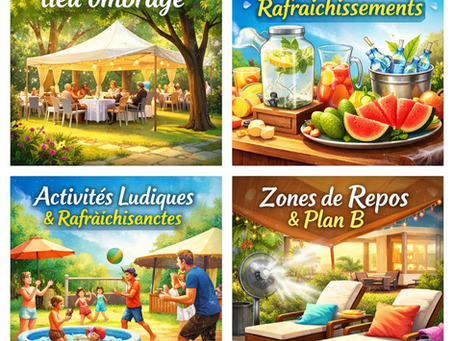 Organiser un événement en plein été : 7 stratégies pour éviter le fiasco sous la canicule