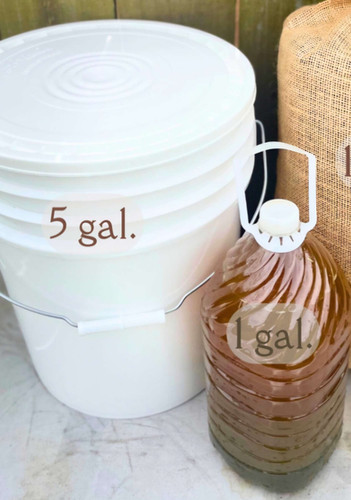 Rabbit Compost Tea - 5 gallon bucket | Badger State Farms