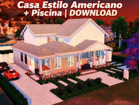  Casa Moderna Estilo Americano no The Sims 4 (Download Grátis!) Download clicando na imagem