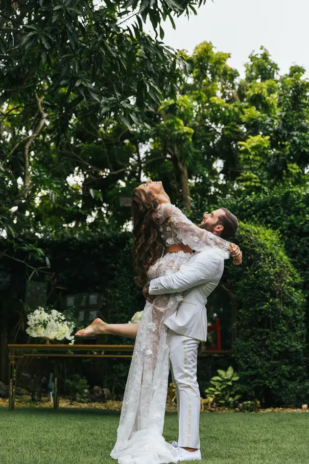 Bride and Groom at Villa Toscana Miami