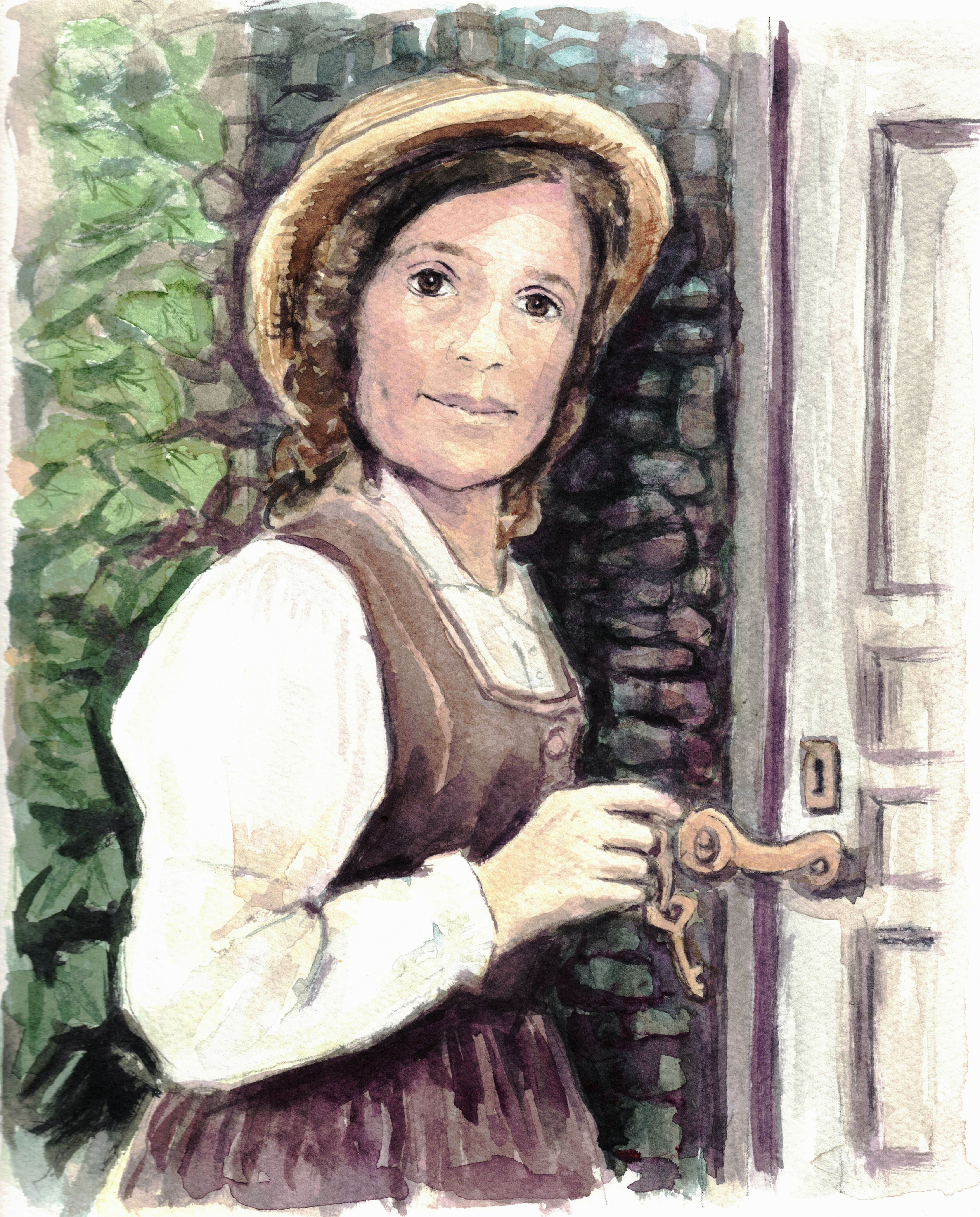 At the Door (Original Painting)