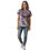 Thumbnail: Model wearing a Hand-Dyed Geode Graphic Tee by Michael Kors with purple and brown ice dye patterns.
