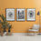 Thumbnail: Gallery wall trio on a yellow background featuring the Frederick Douglass Wall Art Print alongside Susan B. Anthony and the c