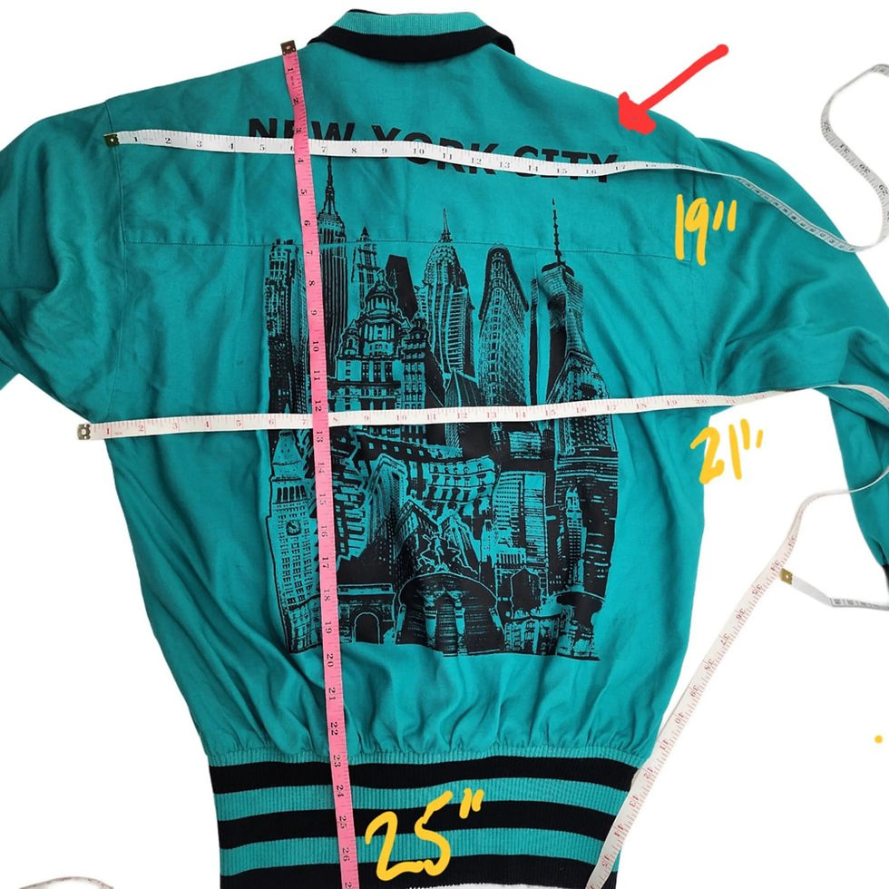 Thumbnail: Alt text for the measurements photo, which shows sizing details for the size 6 top.