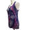 Thumbnail: Side view of the Calvin Klein tank top, showcasing the multi-color earth tone tie-dye pattern on the cotton knit fabric. (Co