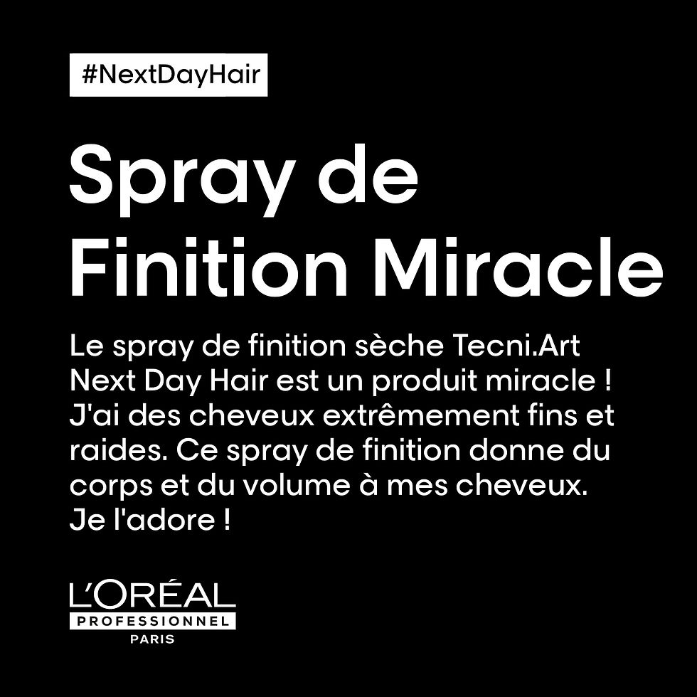 Miniature : De Neuville L'Oréal Pro Tecni Art Next Day Hair