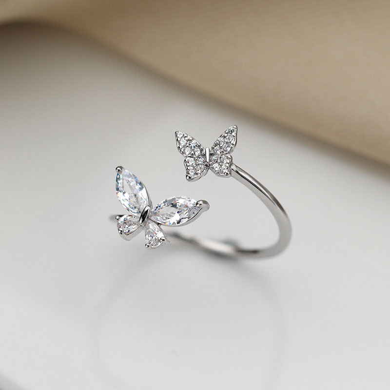 Sterling Silver Butterfly Ring