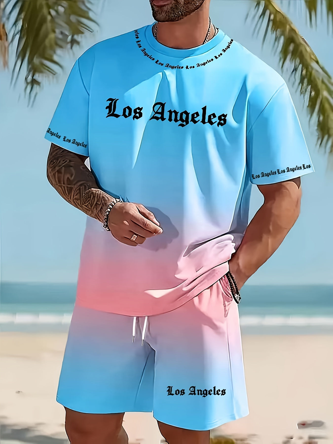 2026 Summer New Arrivals Minimalist Casual Men's Short-Sleeve T-Shirt with Lette