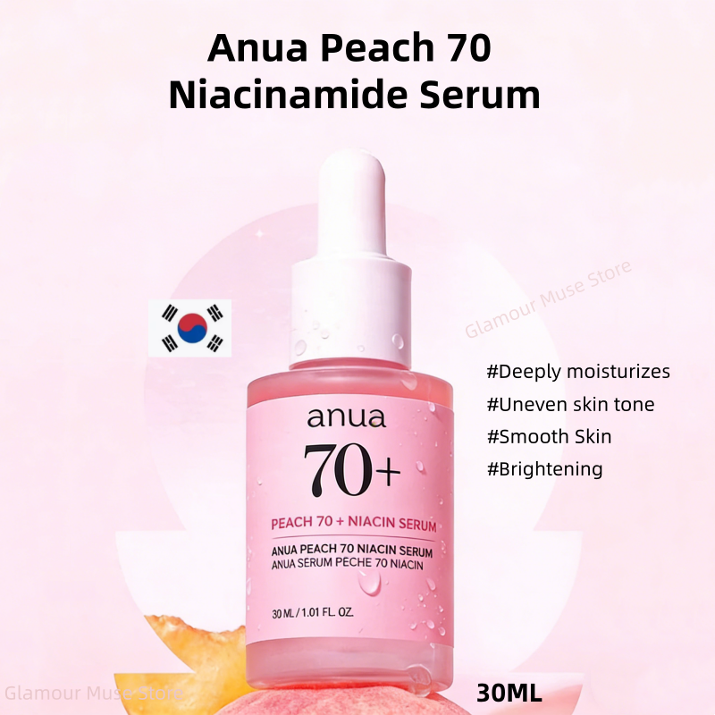 Anua Peach 70 Niacinamide Serum Facial Skin Tone & Dullness Care Brightening Hyd