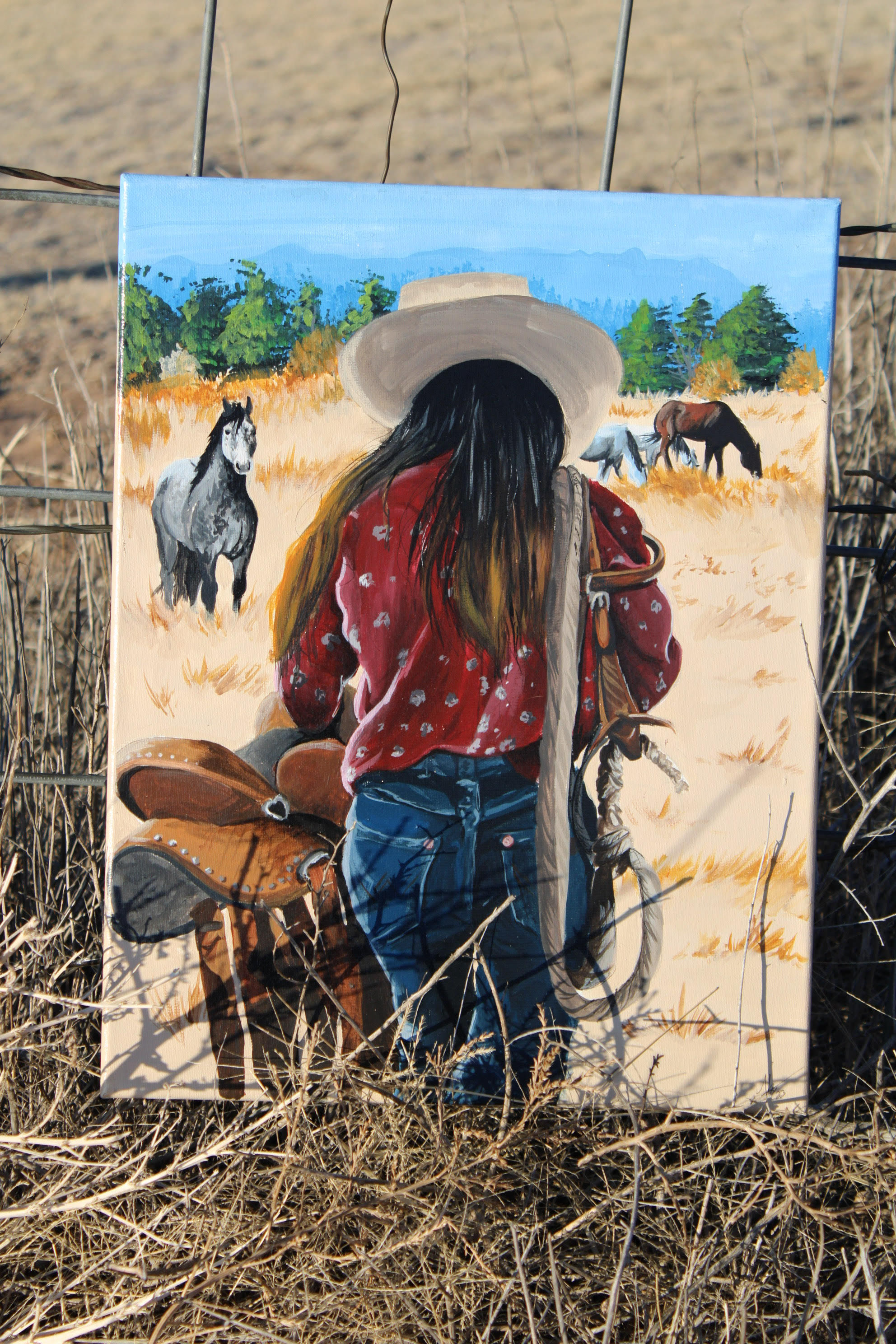 "Cowgirl Way of Life" Original Painting