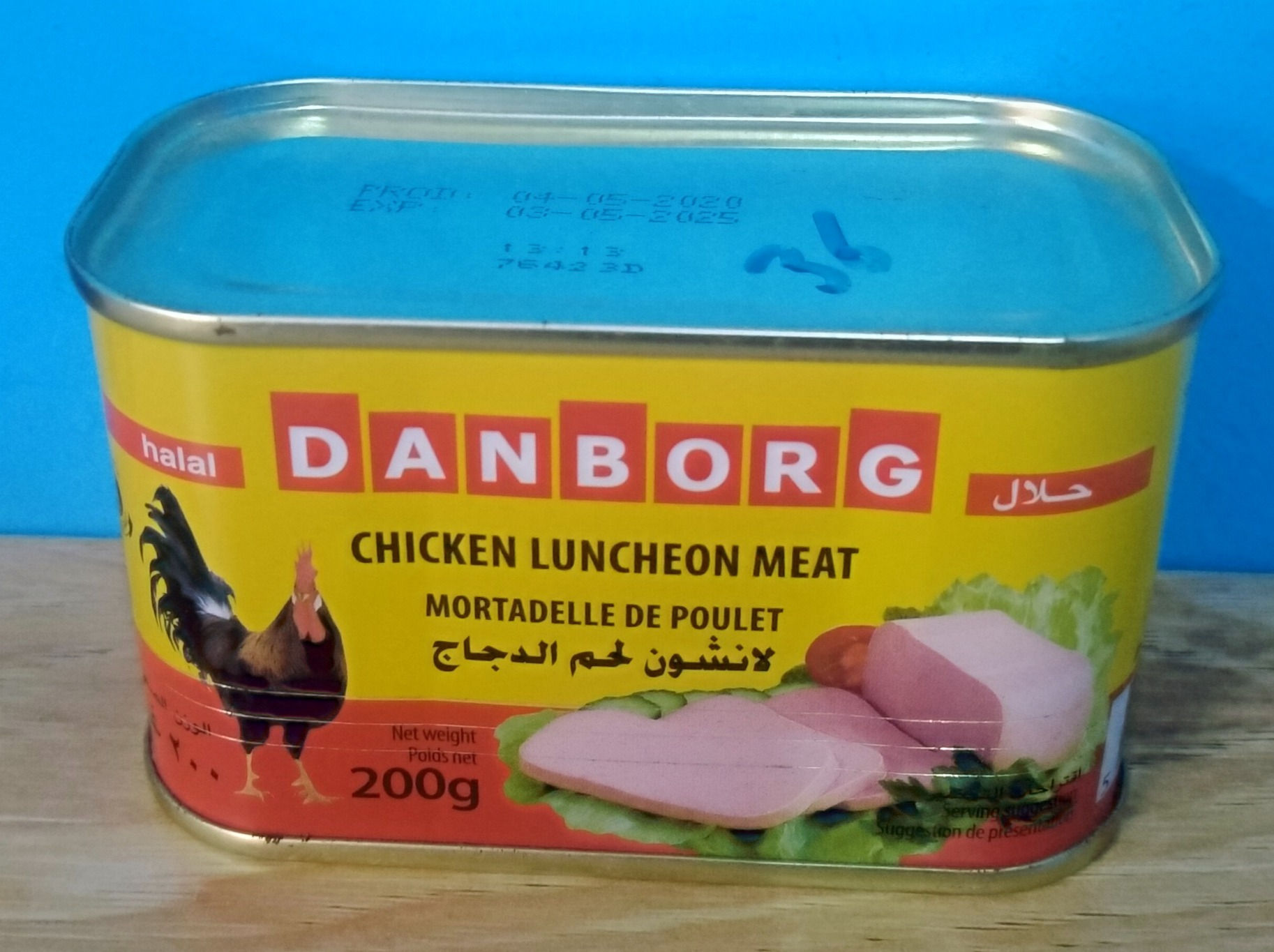 Danborg chicken luncheon meat