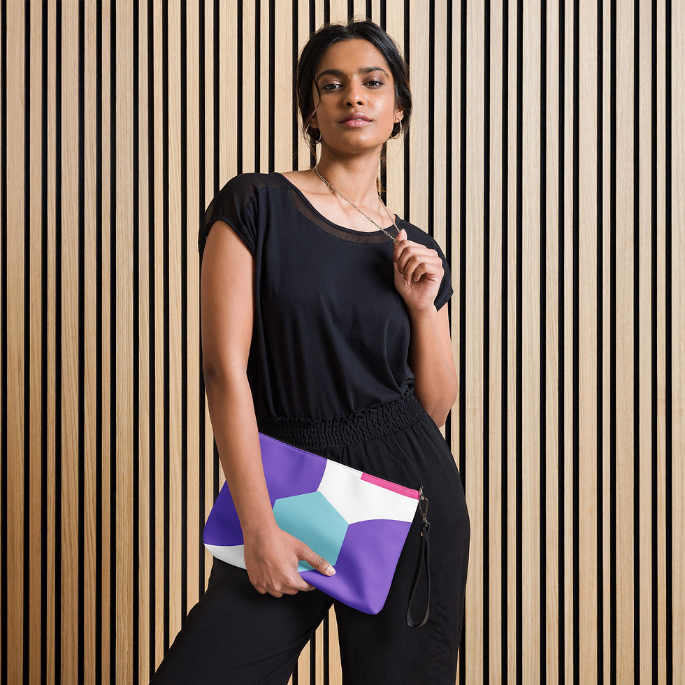 Thumbnail: Multisexual Flag Colors Print Crossbody Bag