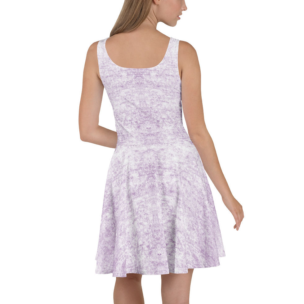 Lavender Color of the Genderqueer Flag Skater Dress