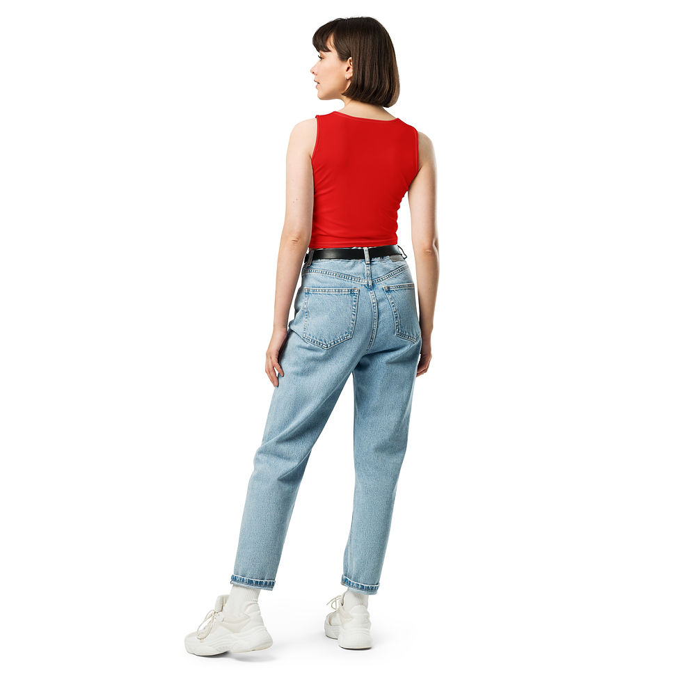 Thumbnail: Red Color of the Pride Rainbow Flag Crop Top