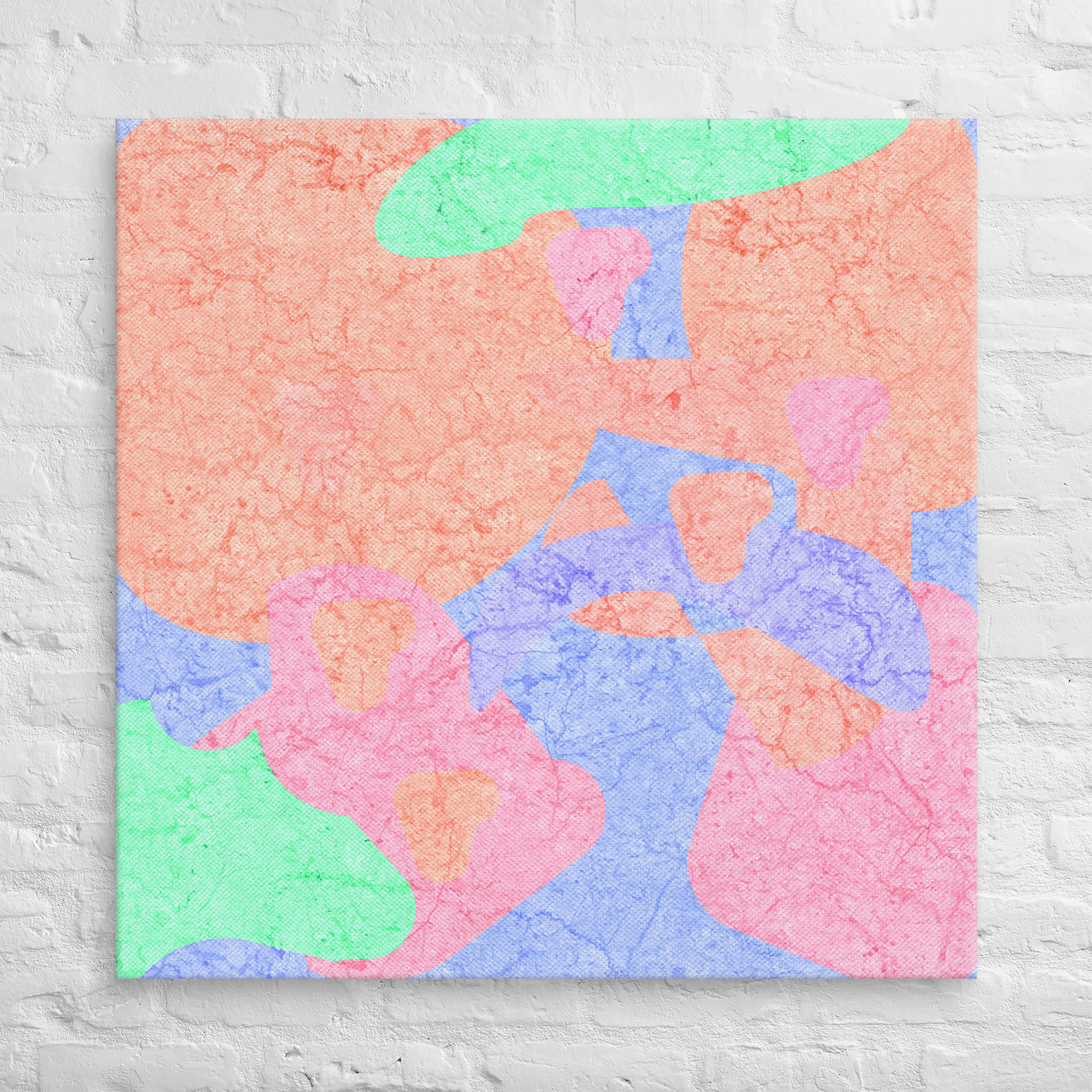 The Pride Flags Colors Geometric Art Abstract Canvas Print