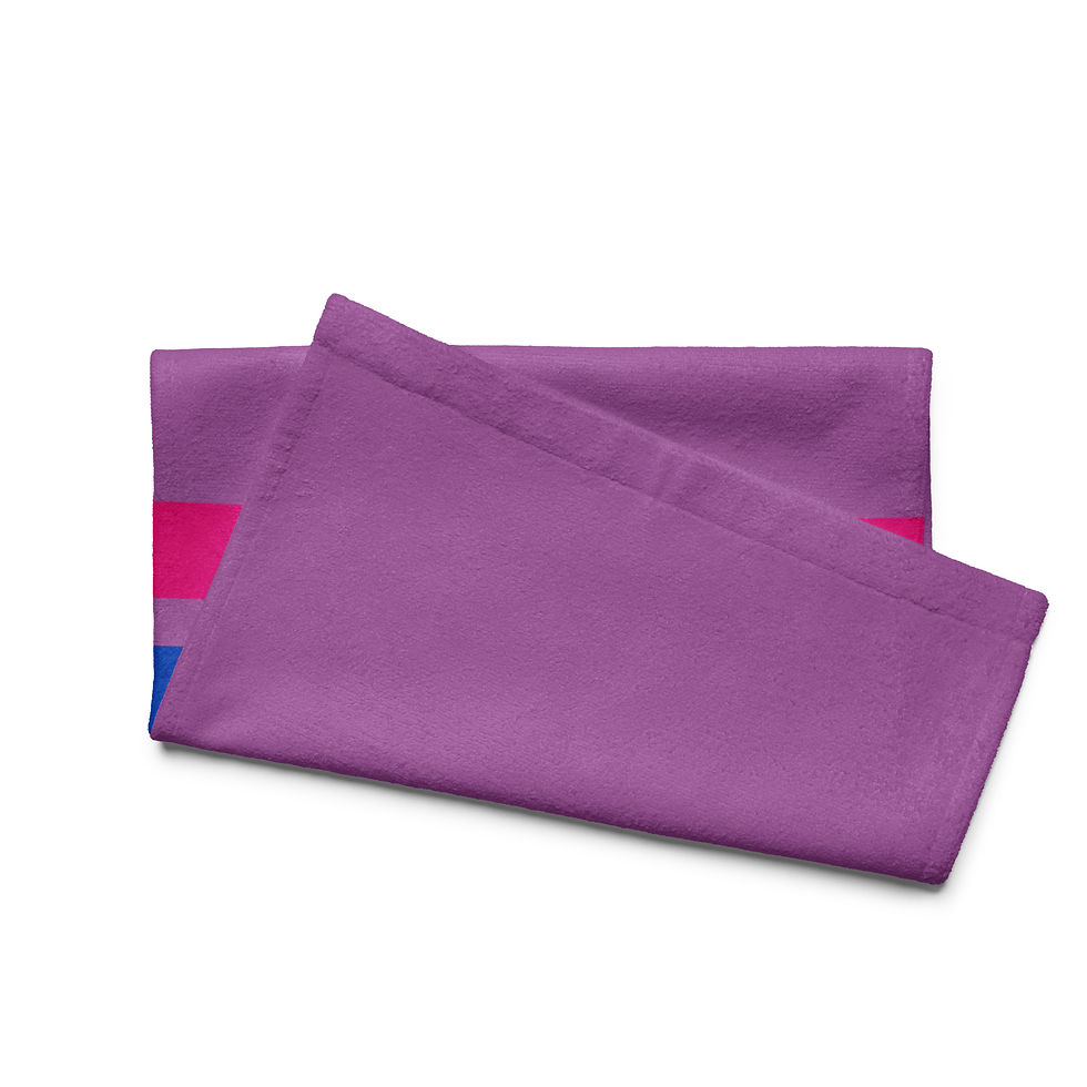 Thumbnail: Bisexual Flag Colors Hand Towel