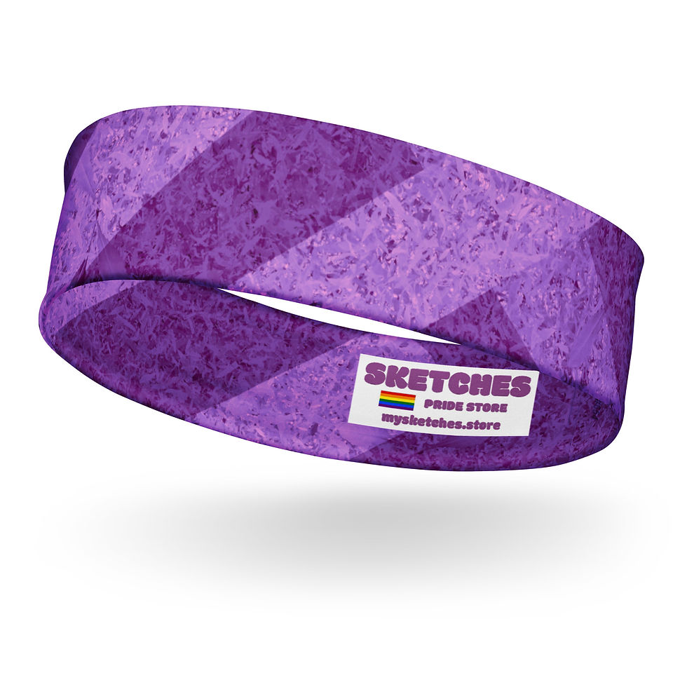 Thumbnail: Violets of the Pride Flags Colors Headband