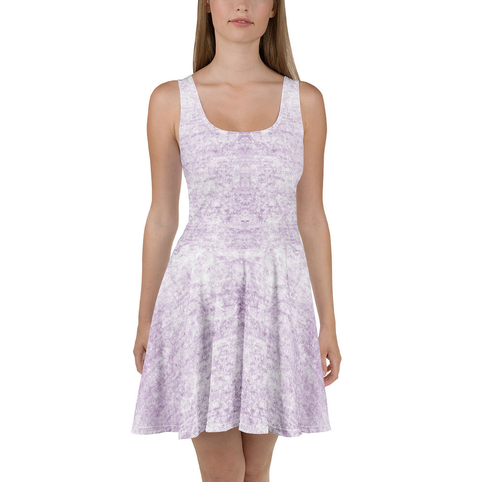 Lavender Color of the Genderqueer Flag Skater Dress