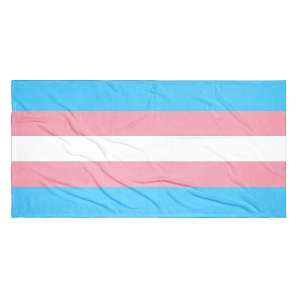 Transgender Flag Colors Beach Towel