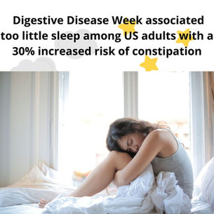 Study links sleep duration to constipation risk
