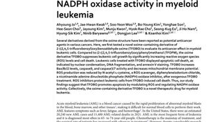 Oxime derivative TFOBO promotes cell death by modulating reactive oxygen species and regulating NADP