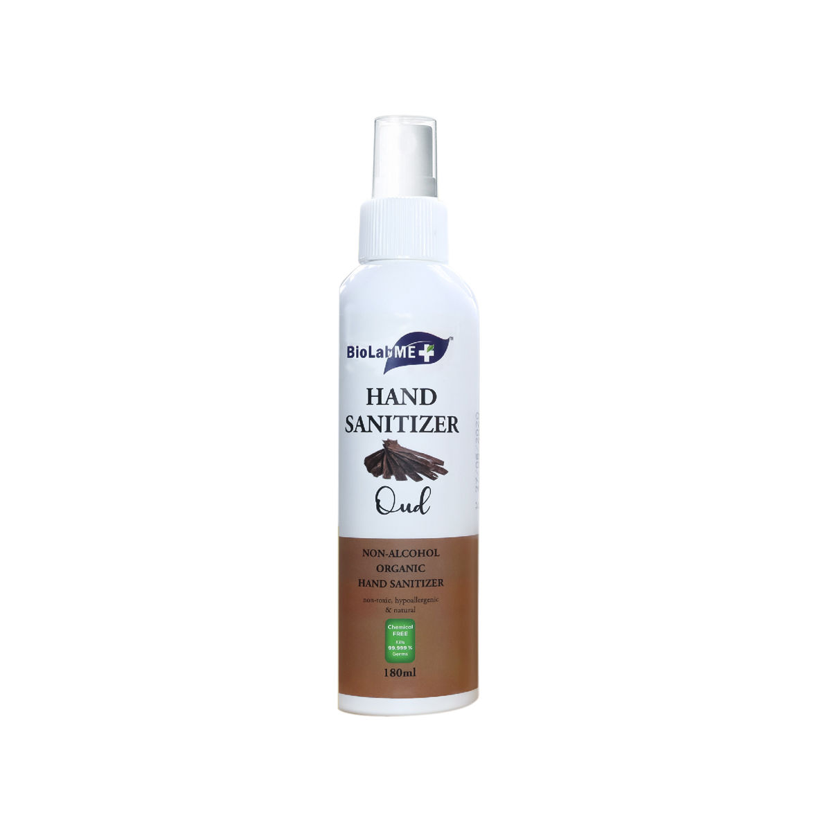 Hand Sanitizer oud non-alcoholic organic 180 ml