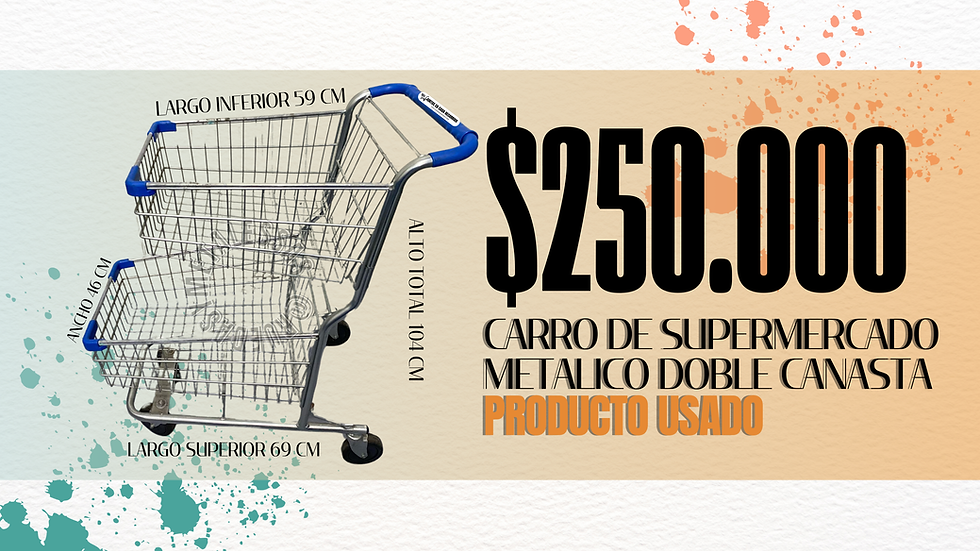 Carro de supermercado Doblecanasta