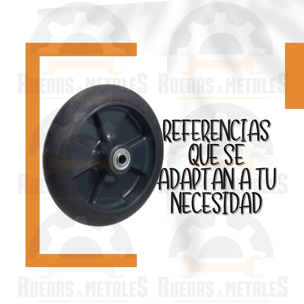 Ruedas solas macizas de 6" 8" 10"