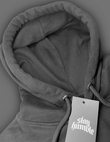 Stay Humble 'Mona Lisa' Print Black Premium Hoodie | Stay Humble