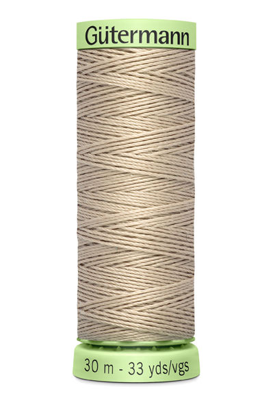 Miniaturbild: Knopflochgarn - beige/dunkelbraun